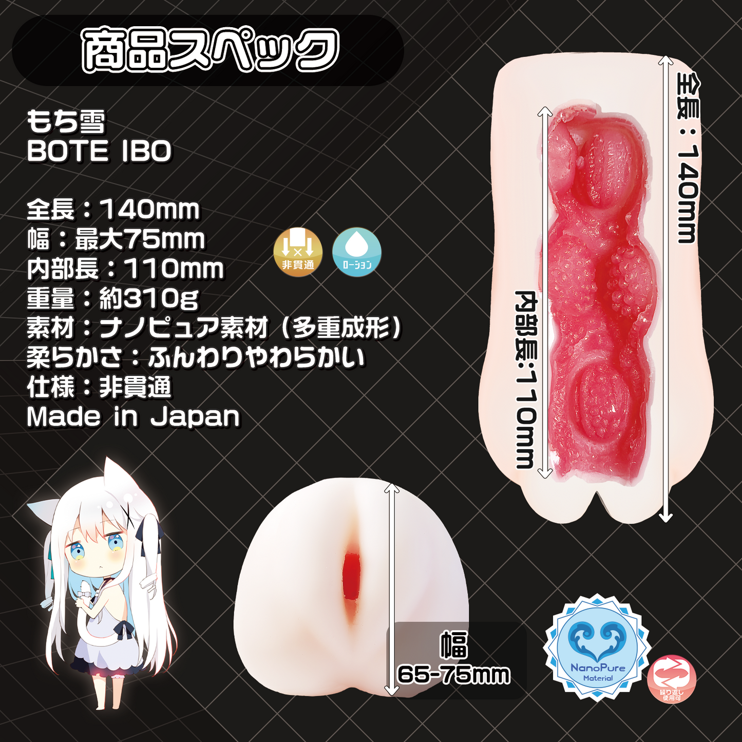 Mochiyuki Bote Ibo もち雪BOTE IBO-ぼてイボ