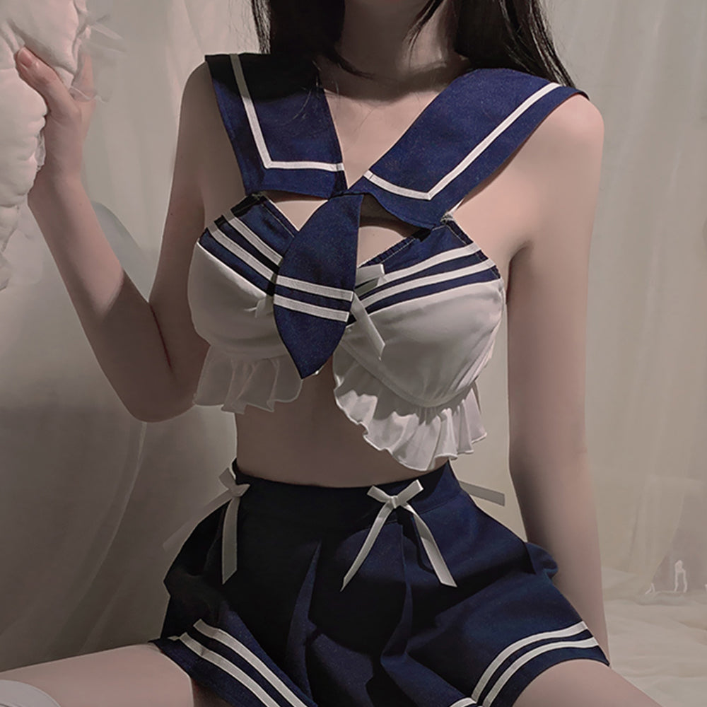 Open-Chested Sailor Suit